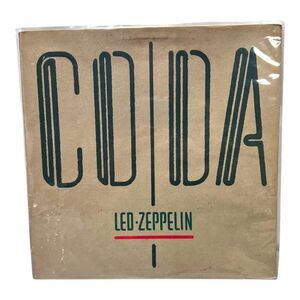 Led Zeppelin "Coda" Vinyl Record Album Swan Song 1982 By Jimmy Page Classic Rock